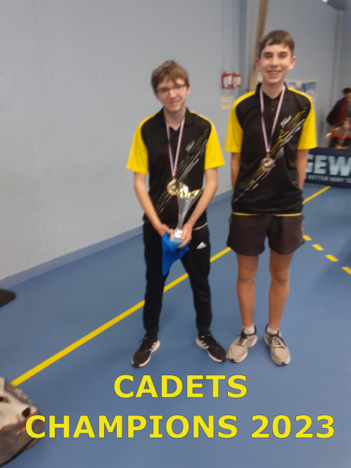 Cadets champions jeunes 23